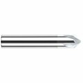 Harvey Tool 0.2500 in. 1/4 Shank dia x 45° per side Carbide Flat Chamfer Cutter, 4 Flutes, TiB2 Coated 833145-C8